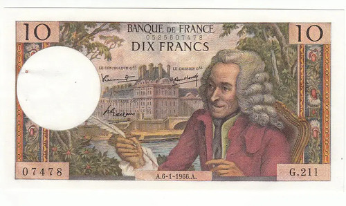 Francs voltaire - 10,
