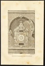 1882 - Tour de l'Horloge du Palais de la Cité à Paris - Gravure ancienne