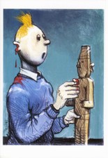 BILAL TINTIN LE FÉTICHE CARTE COULEURS