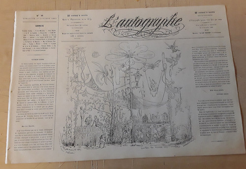 Journal autographe 1865 - journal, l'autographe