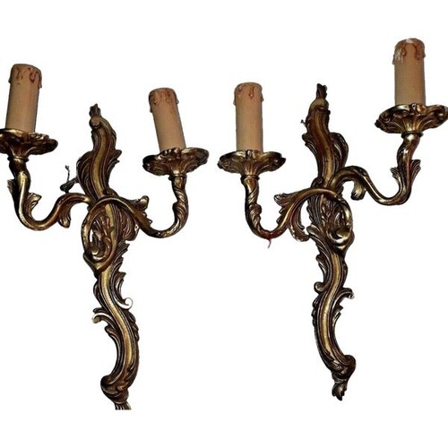 Paire applique bronze - paire, en