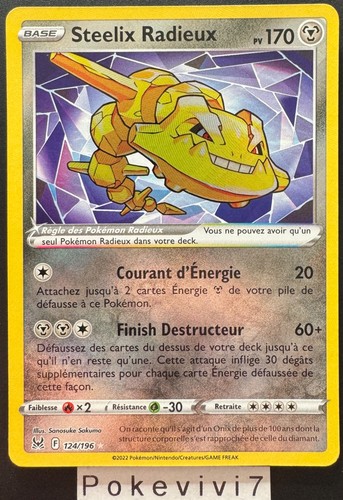 Carte pokemon steelix radieux - carte,