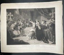 Gravure / Estampe XIXème 19th