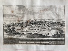 GRAVURE Vue Carte Plan