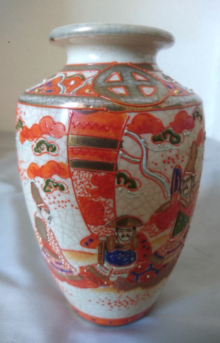 Ancien vase satsuma decor - ancien,