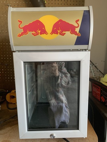 Red bull counter mini fridge - red,