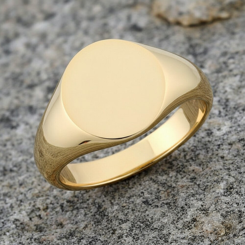 Bague chevalière ovale or - bague,