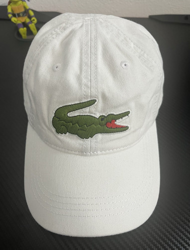 Lacoste white adjustable cap - white,
