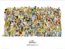 Les Simpson - Cast - Affiche