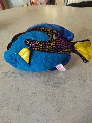 Peluche poisson bleu - peluche,