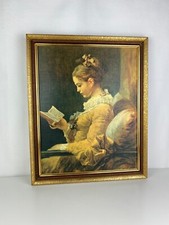 Sublime impression la liseuse dans un cadre en plastique imitation ancien 