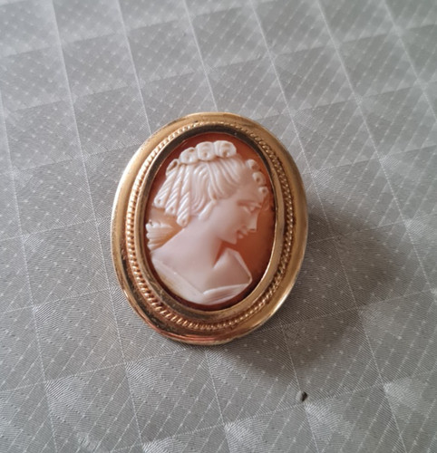 Ancien pendentif broche camée - ancien,