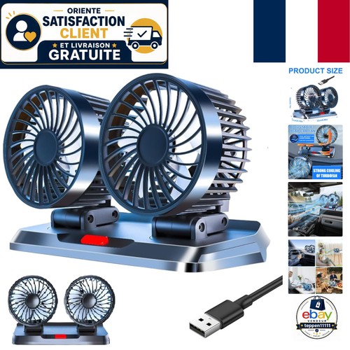 Ventilateur usb double - ventilateur,