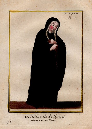 Ursulines foligny nonne - foligny,