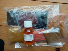 Pigments Kit De 8 Couleurs Plus Huile de Lin : Luthier, Violon, Vernis