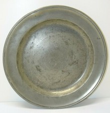 -PLAT ROND ETAIN XVIIIe HAUTE