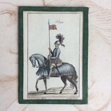 Ancienne Gravure Colorée sous