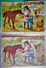 Puzzles En Bois Victorien 31 Pièces Push Fit X 2 Double Face