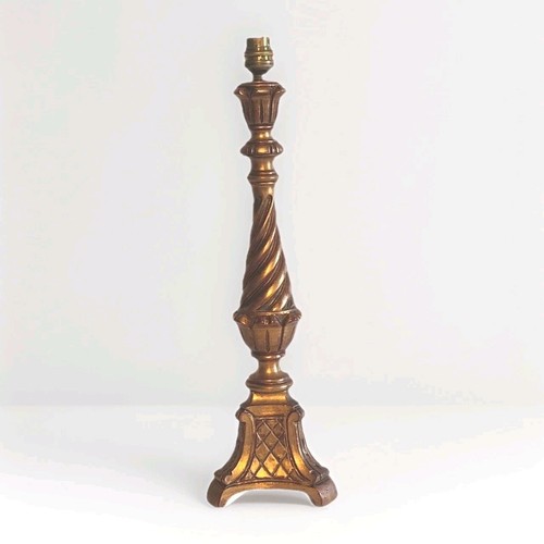 Ancien pied lampe - pied, en