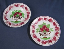 Paire d' Assiettes Corbeilles