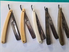 Lot de 5 Anciens Rasoirs Coupe