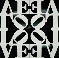 Robert INDIANA : Love rising - Affiche originale en couleurs : manque photo