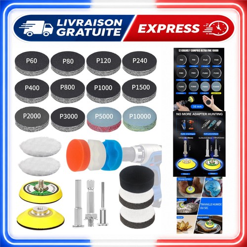 Kit polissage phare voiture - polissage,