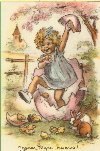 Germaine bouret carte postale - germaine,