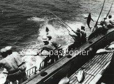 PECHE AUX THONS vers 1950 tirage d'époque Thoniers