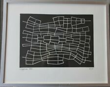 Linogravure signée numéroté