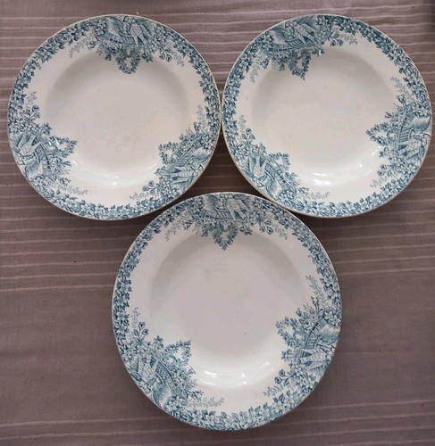 Assiettes creuses anciennes - assiettes,