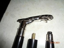 Bâton d'aide à la canne à marche 3 pièces en laiton massif recouvert de...