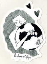 Sticker Autocollant -La plume