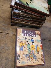 lot de 8 livres Atlas de la Chine , du monde grec, du Japon du monde romain