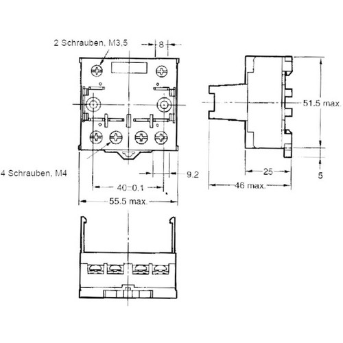 Omron p7lf support relais - p7lf-06,