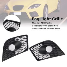 2PCS Front Bumper Fog Light Cover Grille Grill Pour Seat Leon Cupra 2005-2012 .