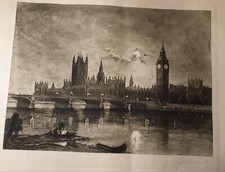 Gravure Lucien Gautier Londres