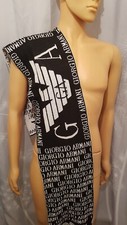Écharpe Giorgio Armani big logo homme 
