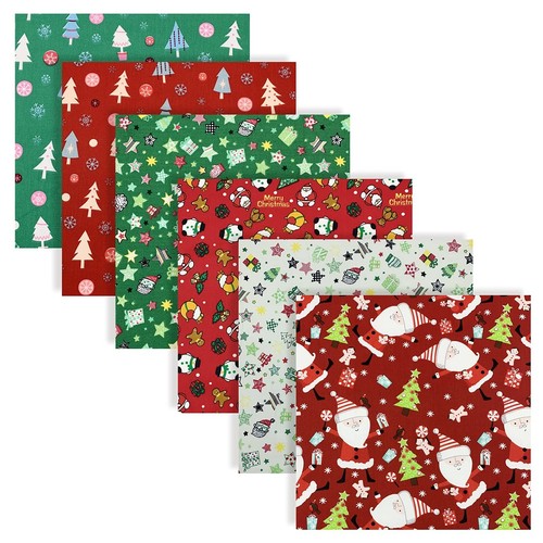 Lot 6pcs noël - tissu, en