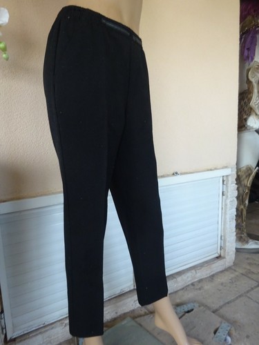 Pantalon noir taille - pantalon,