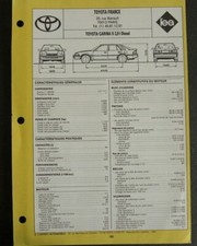 Fiche technique automobile TOYOTA CARINA II 2.0 l diesel