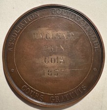 Médaille " Association Polytechnique - Prix Hygiène 1837 " DE PUYMAURIN