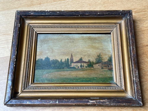 Tableau paysage campagne - , cadre