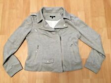 MORGAN VESTE BLOUSON MANTEAU PERFECTO GRIS T.42