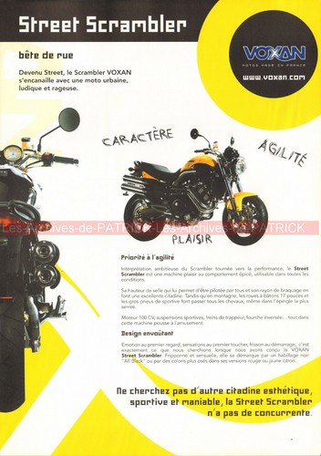 Voxan 1000 street - scrambler,