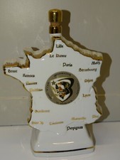 -ANCIENNE BOUTEILLE PORCELAINE de LUXE FORME FRANCE ARMEE de l'Air POITIERS XXe