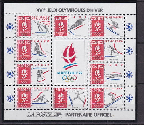 Timbre 1992 france feuillet - 1992,