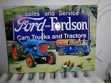 TOLE METAL TRACTEUR FORD FARM