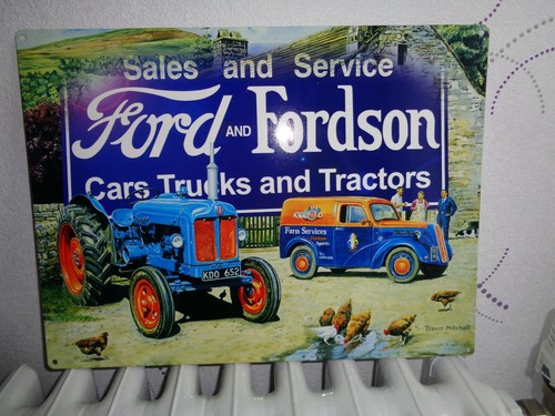 Tole metal tracteur ford - tole,