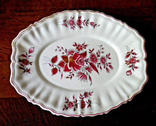 Ancien plat ovale bords - ancien,